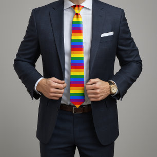 More Pride Less Prejudice Pride Month LGBTQ Neck Tie