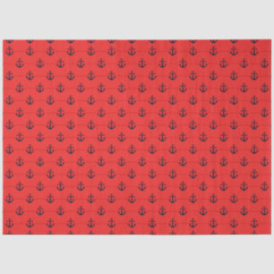More Red and Navy Nautical Series Design 4 Tissue Paper