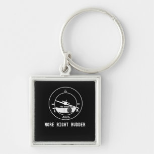 More Right Rudder Cfi Flight Instructor Pilot Gift Keychain