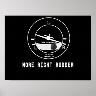 More Right Rudder Cfi Flight Instructor Pilot Gift Poster
