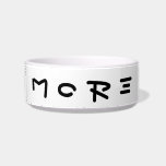 More Simplistic Minimal Fun Typography Modern Bowl<br><div class="desc">Enjoy a simple modern typography design on your decor with this food and water pet bowl. You can even customize with a name or phrase to make it your own!</div>