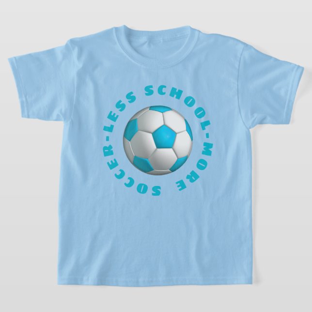 More Soccer Turquoise T-Shirt (Laydown)