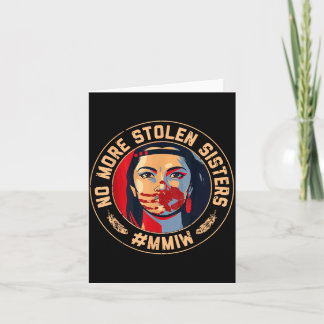 -More Stolen Sister Red Hand Mmiw Awareness Card