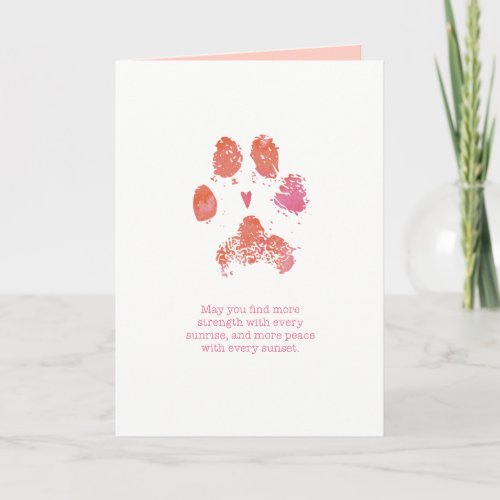 More Strength Pink And Orange Card