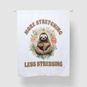 More Stretching Less Stressing Sloth Blackout Curtains