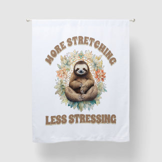 More Stretching Less Stressing Sloth Blackout Curtains