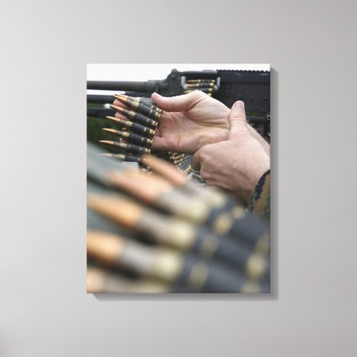 More than 3000 rounds were fired from M_240G Canvas Print