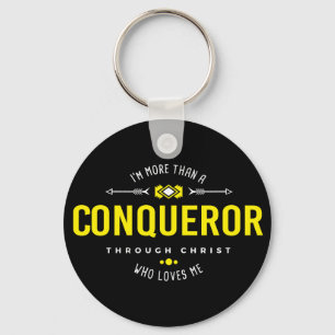 More than a conqueror Keychain