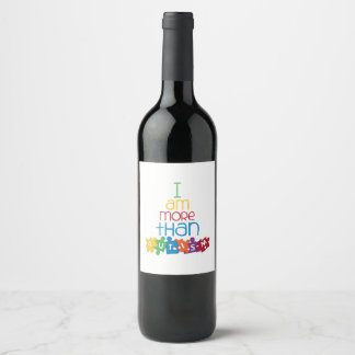 More Than Autism Wine Label