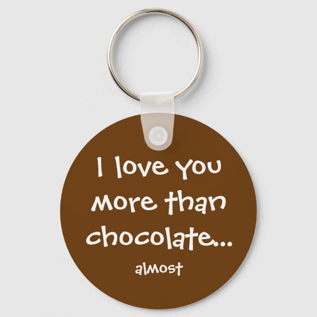 More Than Chocolate Keychain (Front)