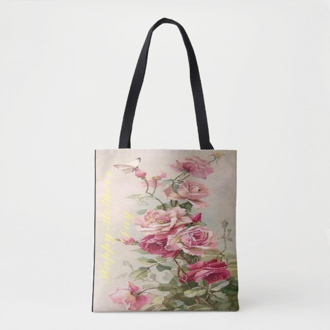 More Than Just a Gift: The Mom-Approved Floral Tot Tote Bag (Front)