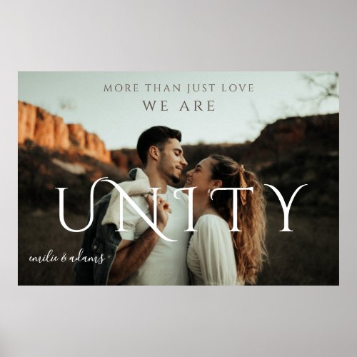 MORE THAN JUST LOVE  Custom Couple Photo Poster