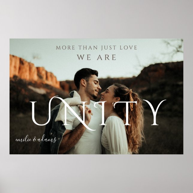 "MORE THAN JUST LOVE" | Custom Couple Photo Poster (Front)