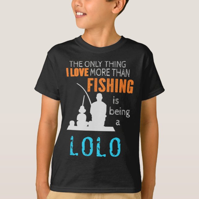 More Than Love Fishing Lolo Filipino Grandpa  T-Shirt (Front)