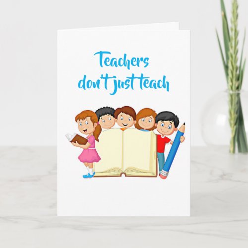 MORE THAN TEACH THANK YOU TEACHERS HOLIDAY CARD