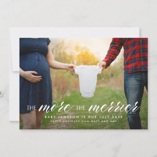 More the Merrier Holiday Pregnancy Announcement