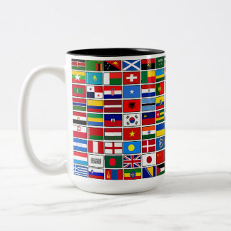More then 100 Flags of the Countries of the World Two-Tone Coffee Mug