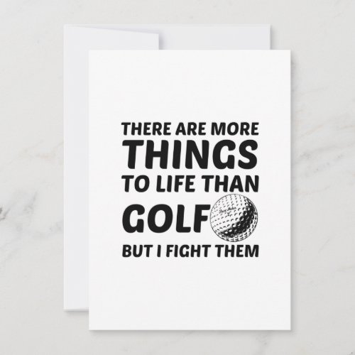 MORE THINGS TO LIFE THAN GOLF ANNOUNCEMENT