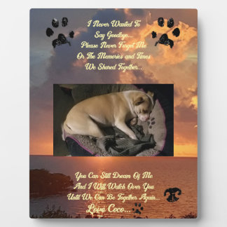 More Thoughts of A Loved Pet Plaque