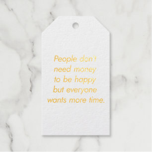 More Time Foil Gift Tag