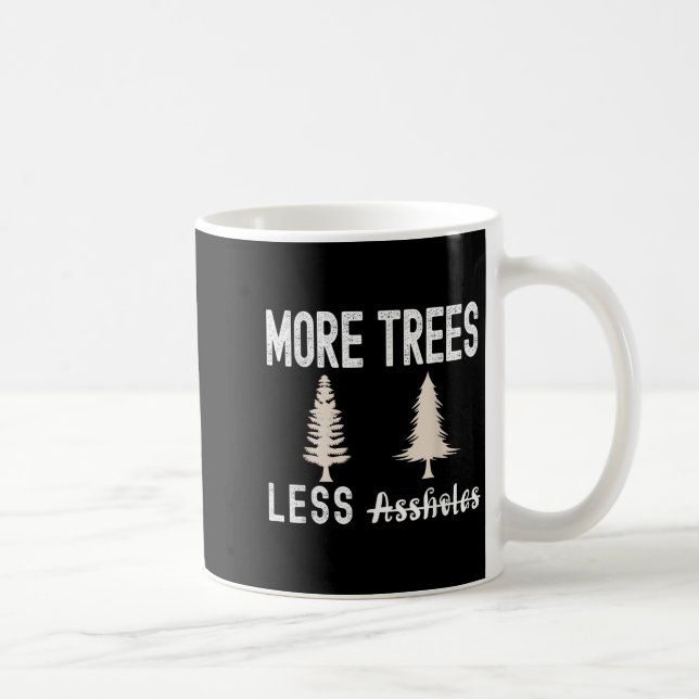 More Trees Less Holes Ugly Christmas Sweater  Coffee Mug (Right)