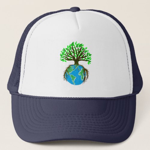 More Trees Please Earth Day Trucker Hat