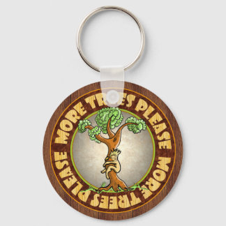 More Trees Please Keychain