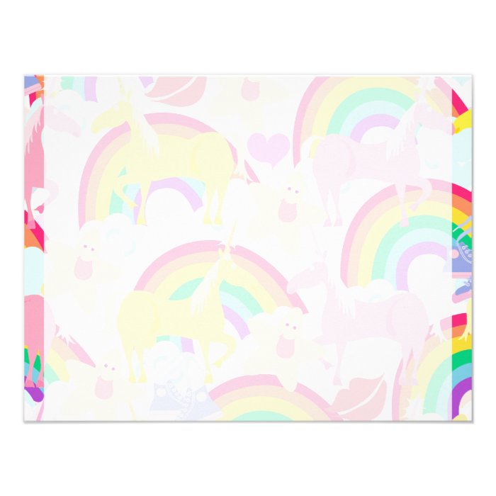 More Unicorns and Rainbows Custom Invitations