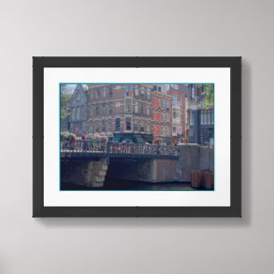 MORE VINTAGE ORIGINAL PHOTO: AMSTERDAM NETHERLANDS FRAMED ART