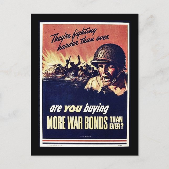 More War Bonds Postcard (Front)