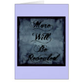 More Will Be Revealed (Front)