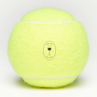 More wine less stress tennis balls