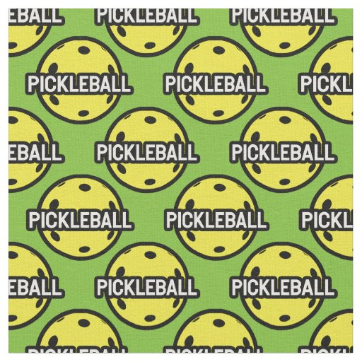 More yellow Pickleballs - custom background Fabric
