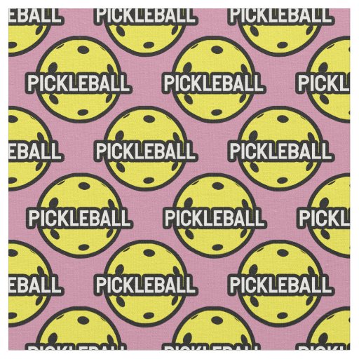 More yellow Pickleballs - custom background Fabric