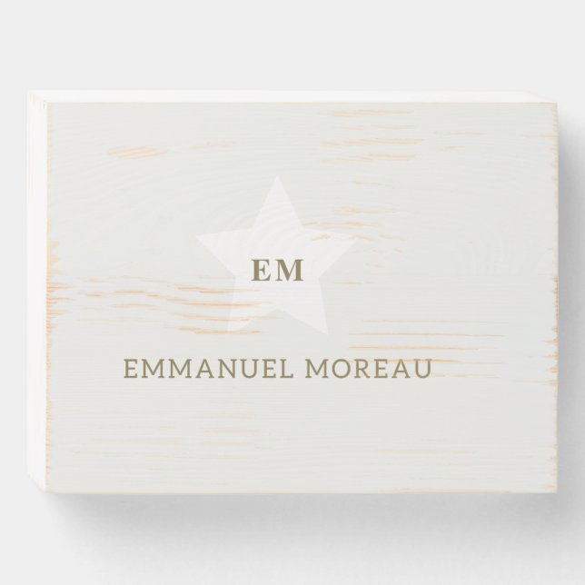 MOREAU WOODEN BOX SIGN (Front Horizontal)