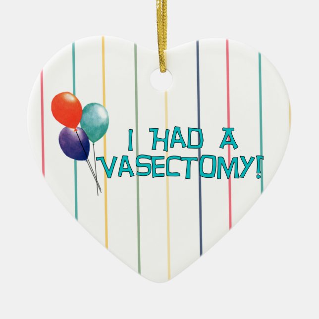 moreback011, Vasectomy Ceramic Ornament (Front)