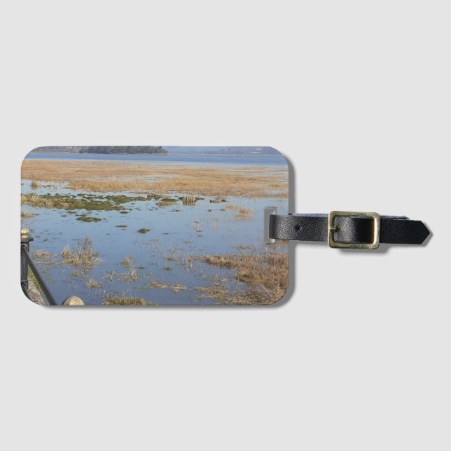 Morecambe Bay High Tide Luggage Tag (Front Horizontal)