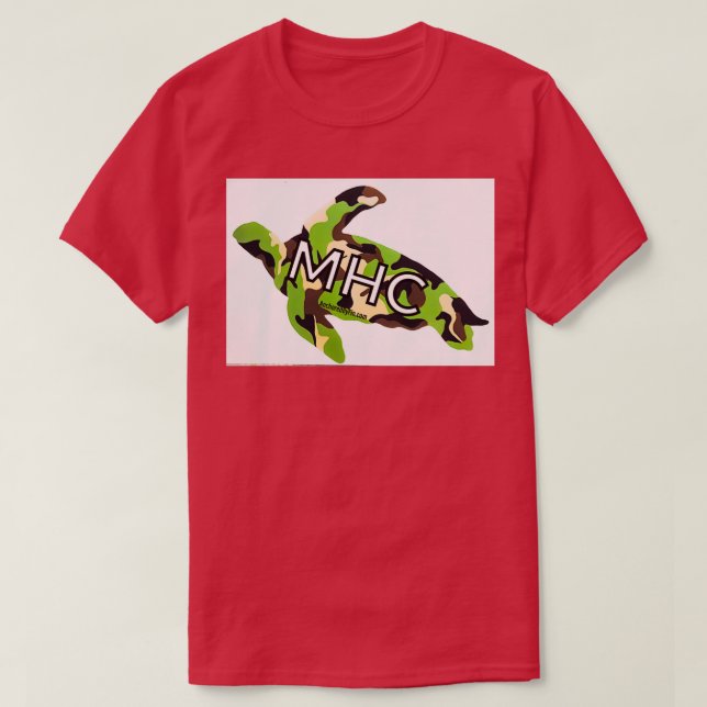 Morehead City NC Sea Turtle Camo T-Shirt (Design Front)