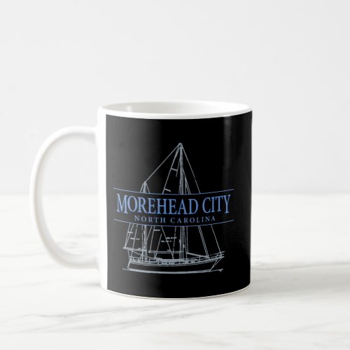 Morehead City North Carolina Sailboat Coffee Mug