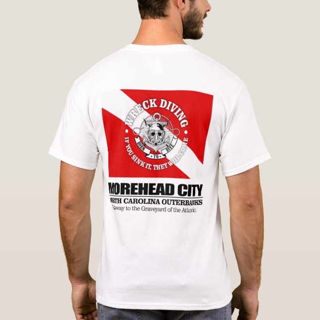 Morehead City (wreck diving) T-Shirt (Back)