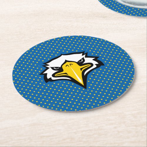 Morehead State Eagles Polka Dots Round Paper Coaster