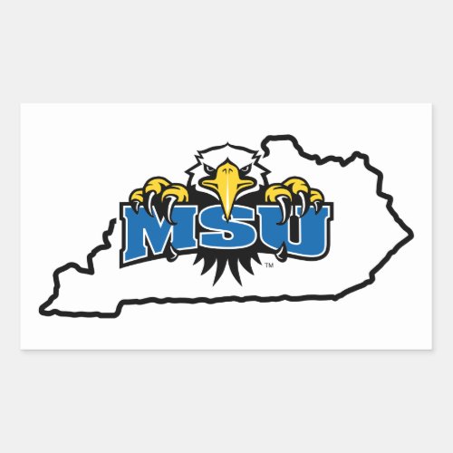 Morehead State Love Rectangular Sticker