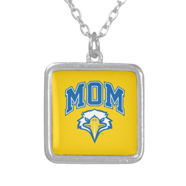 Morehead State Mom Silver Plated Necklace (Front)