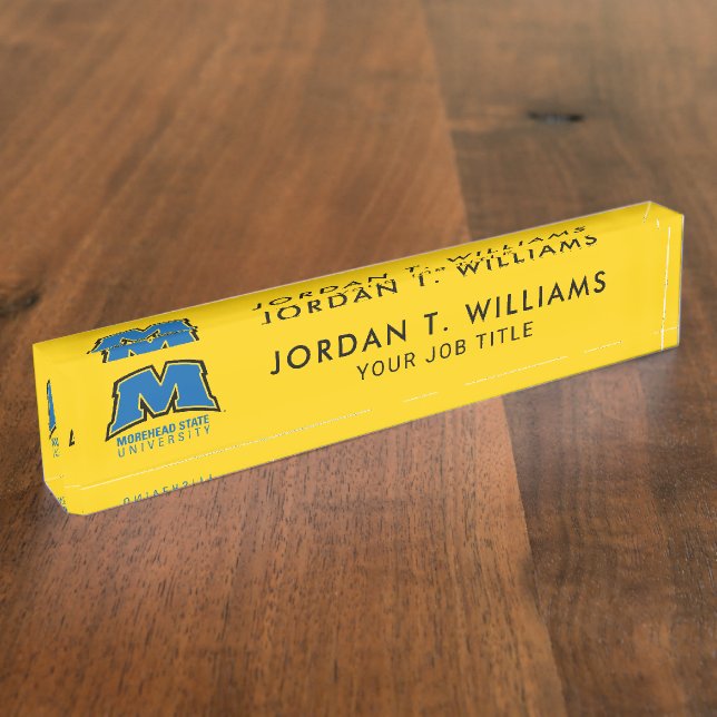 Morehead State University Desk Name Plate (Side)