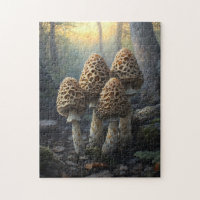 Morel Fungus Mushrooms Illustration