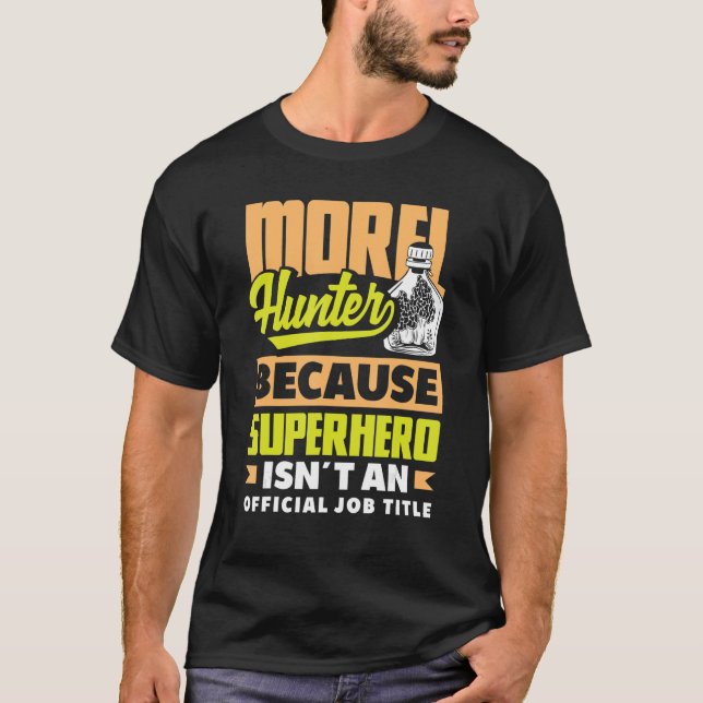 Morel Hunter Mushroom   Mycology Foraging T-Shirt (Front)