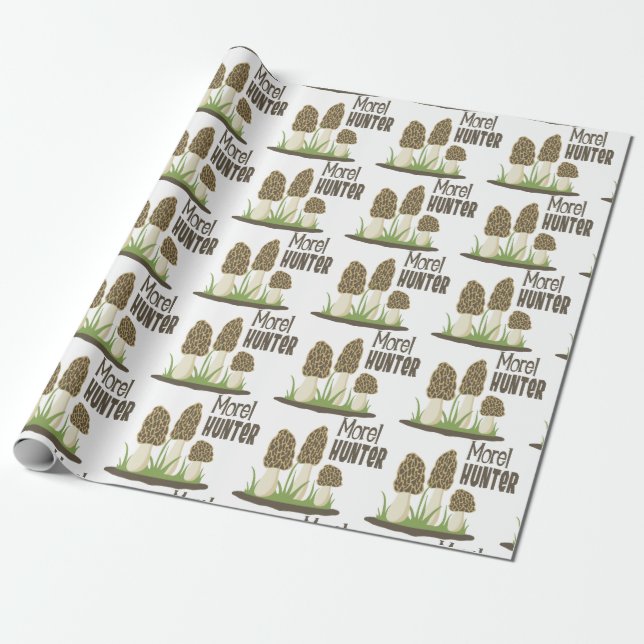 Morel Hunter Wrapping Paper (Unrolled)