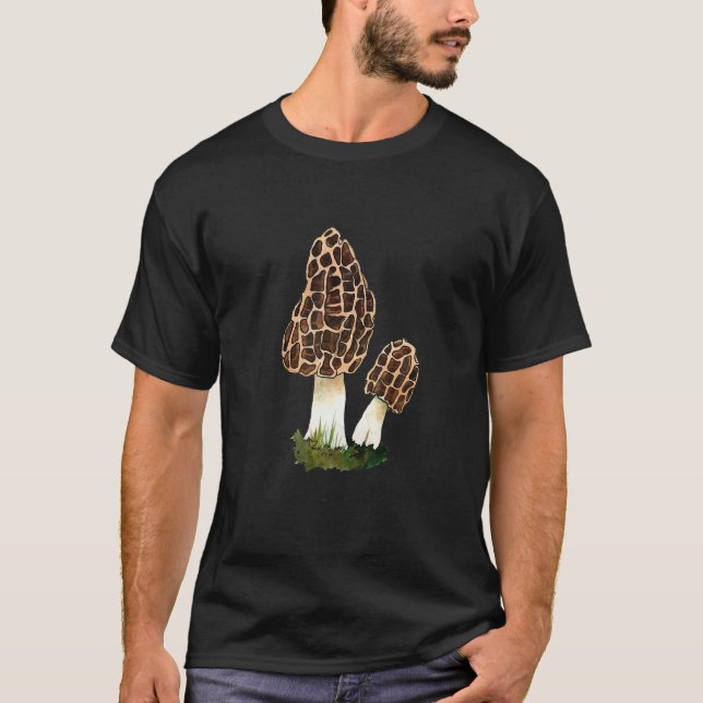 Morel Morels Edible Morchella Yellow Common True E T-Shirt (Front)