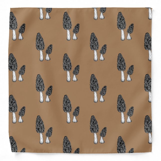 Morel Mushroom Bandana (Front)
