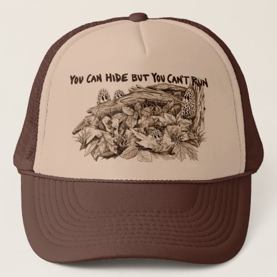 Morel Mushroom Brown Trucker Hat | Zazzle.com